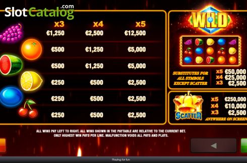 Скрин7. Extreme Fruits 20 слот