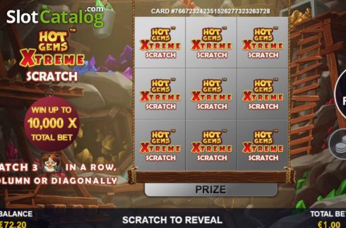 Скрин2. Hot Gems Xtreme Scratch Card слот