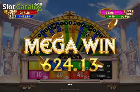 Скрин4. Age of the Gods Spin A Win слот