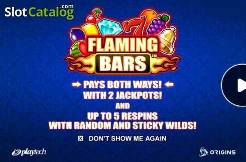 Скрин2. Flaming Bars (Playtech) слот