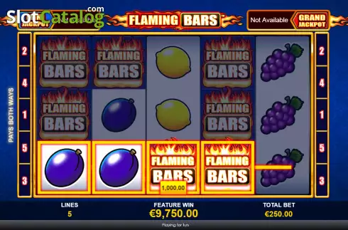 Скрин5. Flaming Bars (Playtech) слот