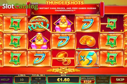 Скрин4. Dragons Hall Thundershots слот