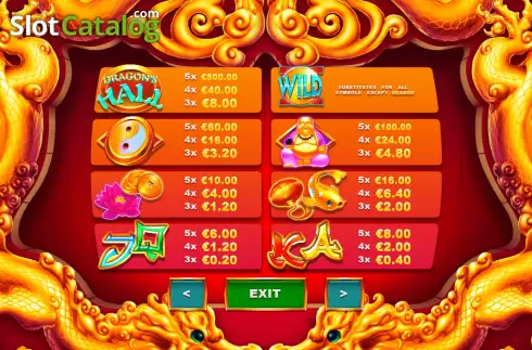 Скрин9. Dragons Hall Thundershots слот