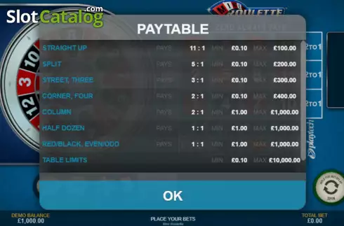 Скрин6. Mini Roulette (Playtech) слот