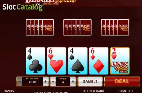 Скрин2. Deuces Wild Multi Hand (Playtech) слот