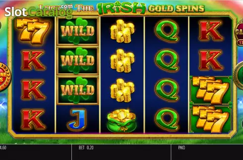 Скрин2. Luck O' The Irish Gold Spins слот
