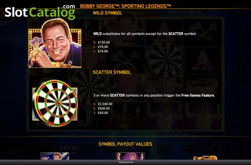 Скрин5. Bobby George Sporting Legends слот