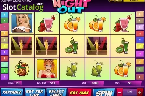 Скрин3. A Night Out слот