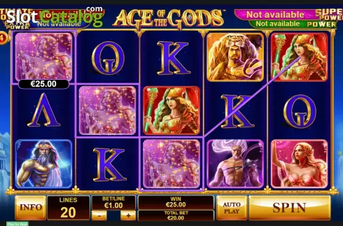 Скрин4. Age of the Gods слот