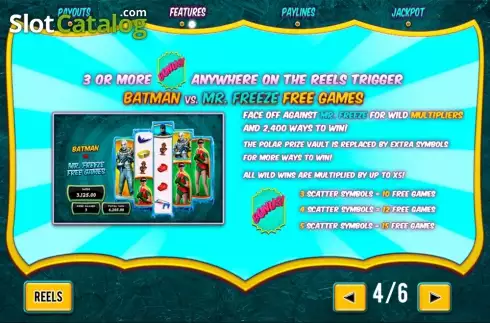 Скрин5. Batman & Mr Freeze Fortune слот