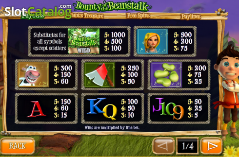 Скрин5. Bounty of the Beanstalk слот
