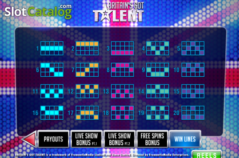 Скрин7. Britain's Got Talent (Playtech) слот