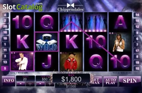Скрин3. Chippendales слот