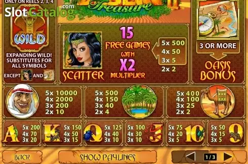 Скрин2. Desert Treasure II слот
