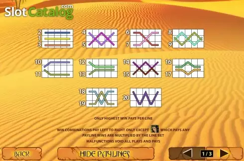 Скрин5. Desert Treasure II слот