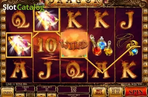 Скрин7. Dragon Kingdom (Playtech) слот