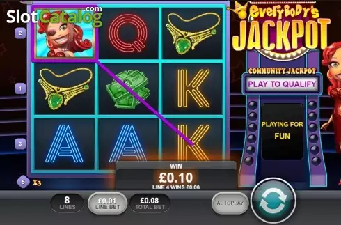 Скрин3. Everybody's Jackpot (Playtech) слот