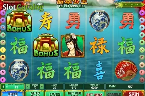 Скрин2. Fei Cui Gong Zhu слот