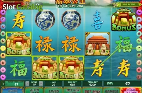 Скрин3. Fei Cui Gong Zhu слот