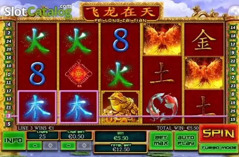 Скрин4. Fei Long Zai Tian слот