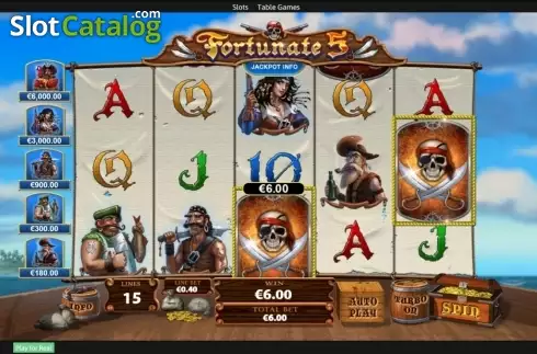 Скрин7. Fortunate Five слот