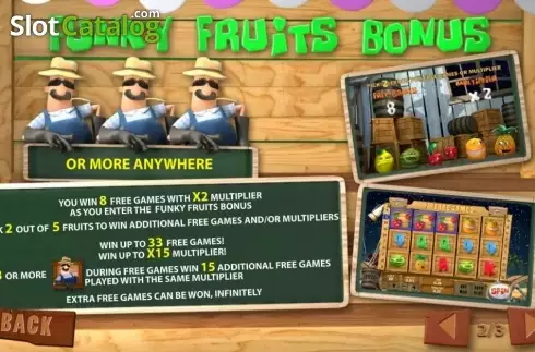 Скрин3. Funky Fruits Farm слот
