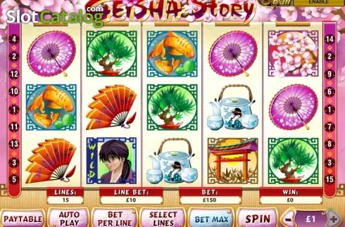 Скрин2. Geisha Story JP слот