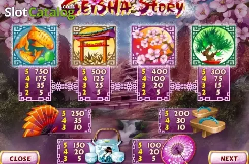 Скрин5. Geisha Story JP слот