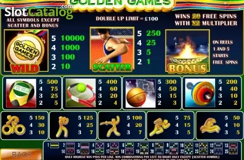 Скрин2. Golden Games слот