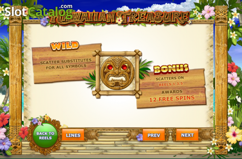 Скрин2. Hawaiian Treasure слот