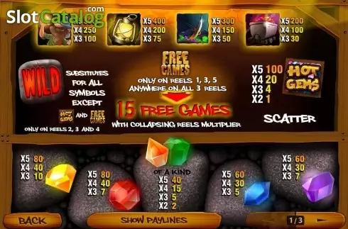 Скрин2. Hot Gems слот
