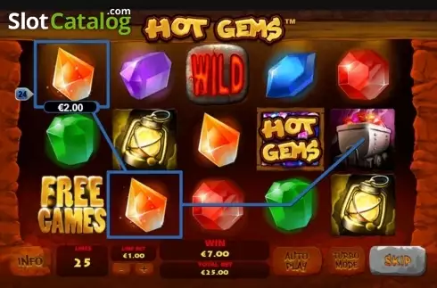 Скрин5. Hot Gems слот