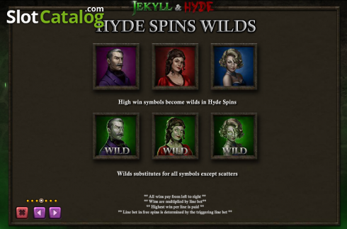 Скрин6. Jekyll and Hyde (Playtech) слот