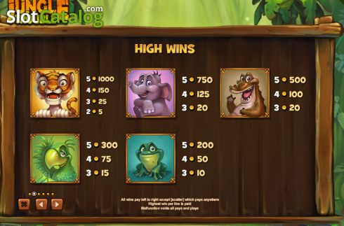 Скрин7. Jungle trouble слот