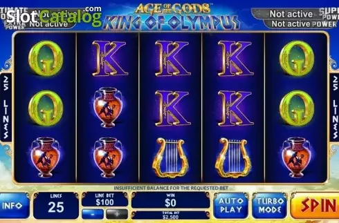 Скрин2. Age of the Gods King of Olympus (Playtech) слот