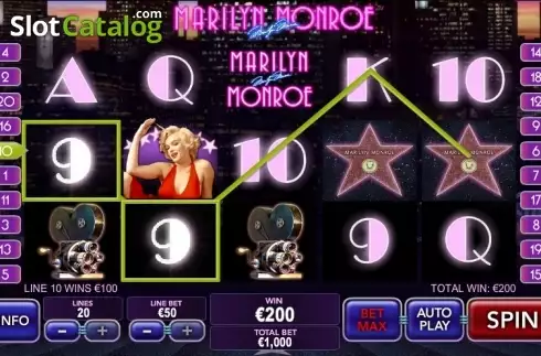 Скрин3. Marilyn Monroe слот