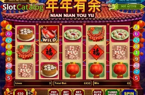 Скрин2. Nian Nian You Yu (Playtech) слот