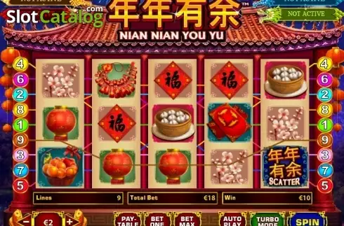 Скрин4. Nian Nian You Yu (Playtech) слот