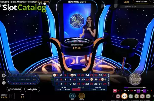 Скрин2. Who Wants To Be A Millionaire Roulette Live слот