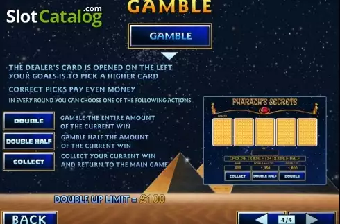 Скрин6. Pharaoh's Secrets слот