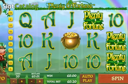 Скрин2. Plenty O' Fortune слот