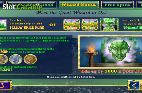 Скрин5. The Winnings of Oz слот