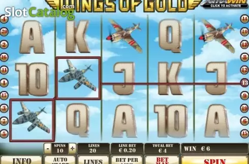 Скрин4. Wings of Gold слот
