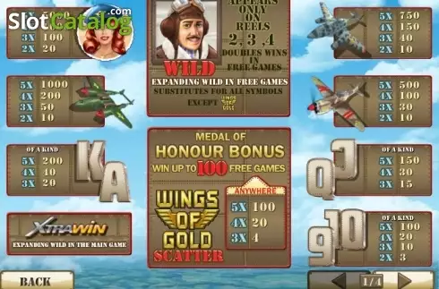 Скрин5. Wings of Gold слот