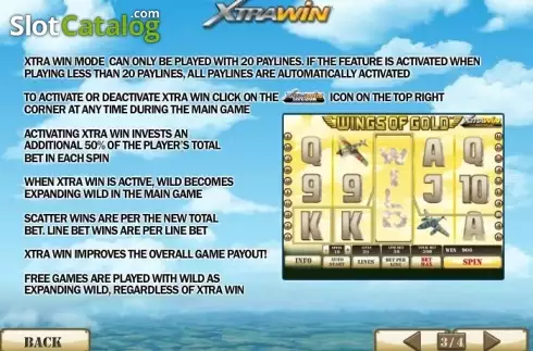 Скрин7. Wings of Gold слот