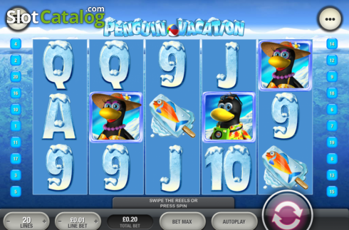 Скрин2. Penguin Vacation (Playtech) слот