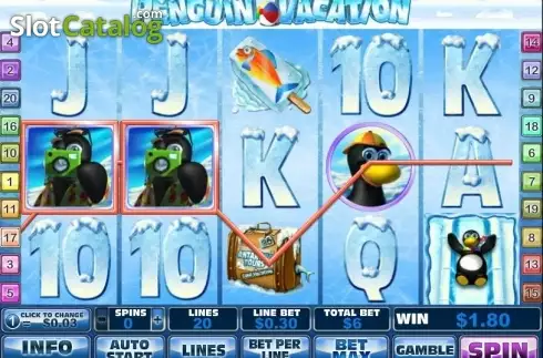 Скрин3. Penguin Vacation (Playtech) слот