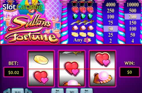 Скрин2. Sultan's Fortune слот