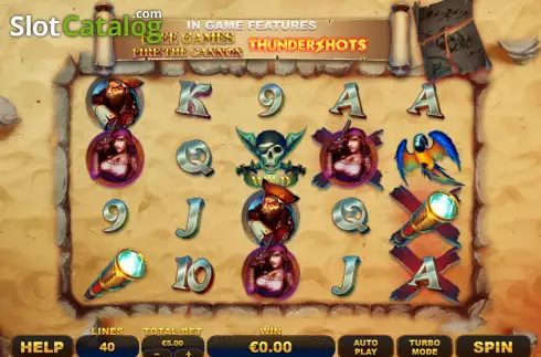 Скрин2. Plunder Ahoy! Thundershots слот