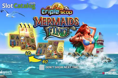 Скрин2. Triple Stop Mermaids Find слот